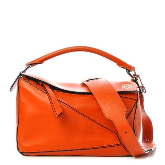 Loewe Handbags - 🧡LOEWE🧡Orange Calfskin Small Puzzle Shoulder Bag